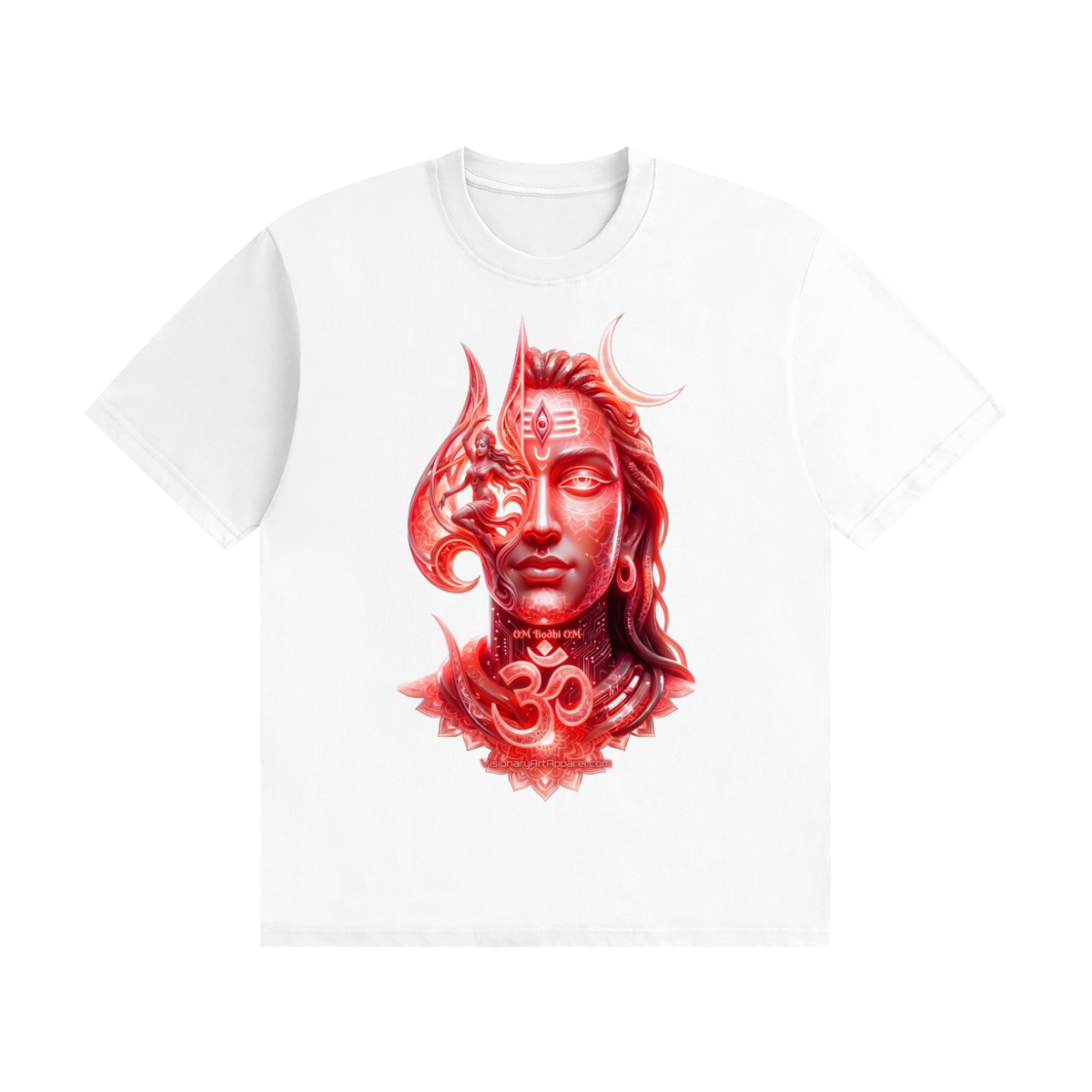 Aura Red Unisex Seamless Cotton T-Shirt