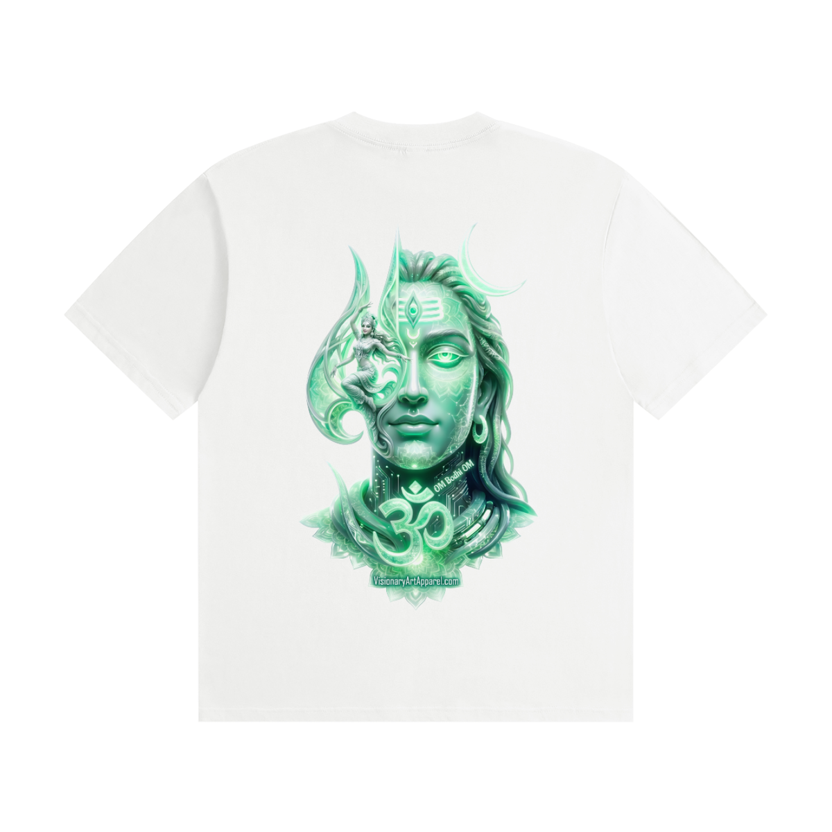 Aura Green Unisex Seamless Cotton T-Shirt