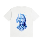 Aura Blue Unisex Seamless Cotton T-Shirt