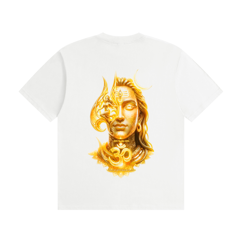 Aura Yellow Unisex Seamless Cotton T-Shirt
