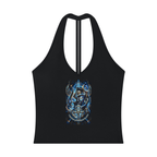 Egyptian Divinity 1 Women’s Halter V-Neck Yoga Tank Top