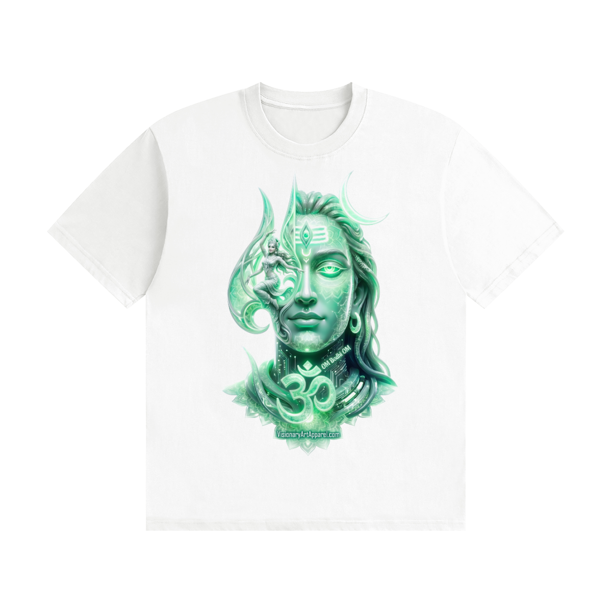 Aura Green Unisex Seamless Cotton T-Shirt