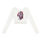 Divinity 1 Women's Lace Trim Long Sleeve T-Shirt