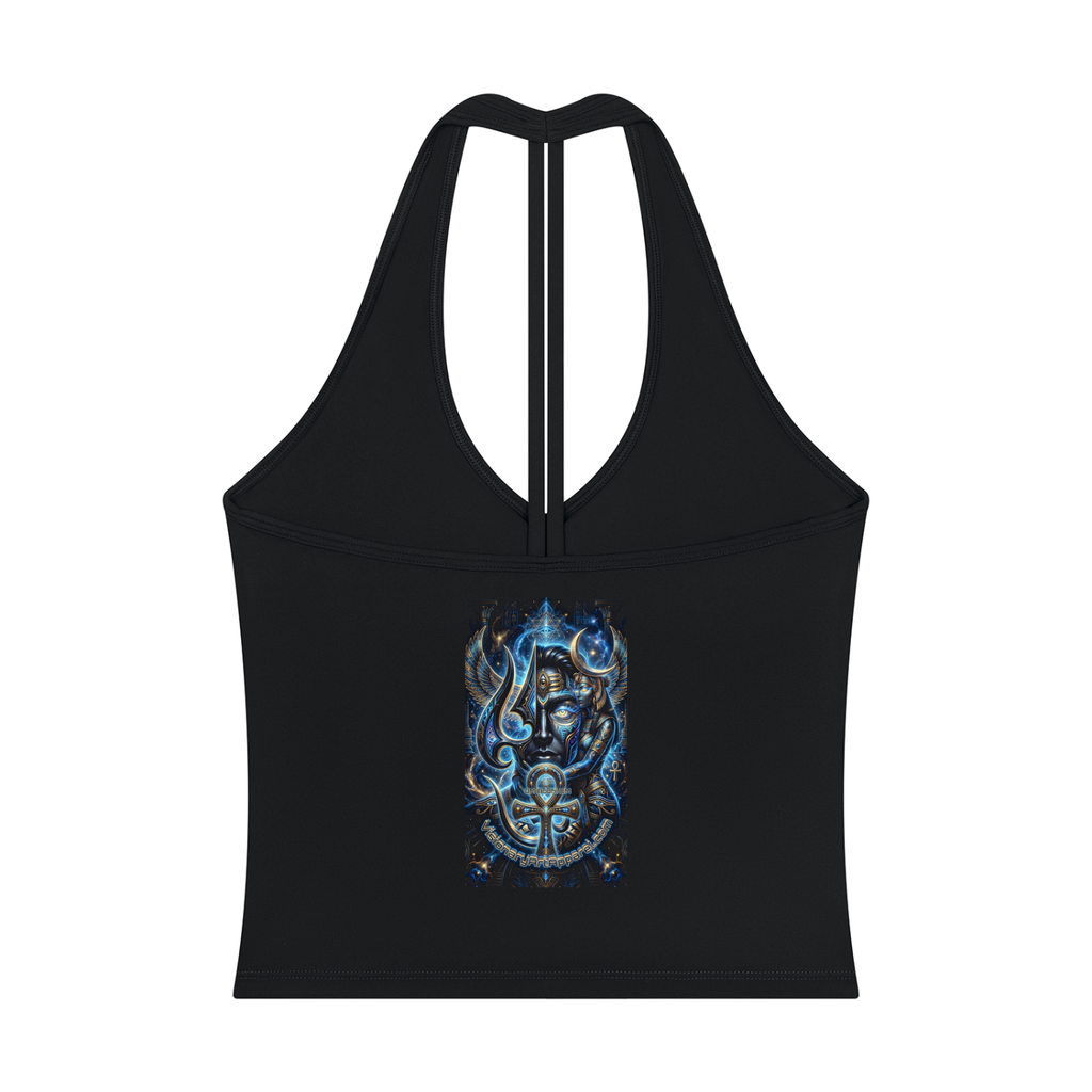 Egyptian Divinity 1 Women’s Halter V-Neck Yoga Tank Top
