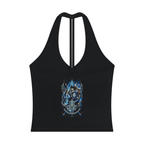 Egyptian Divinity 1 Women’s Halter V-Neck Yoga Tank Top