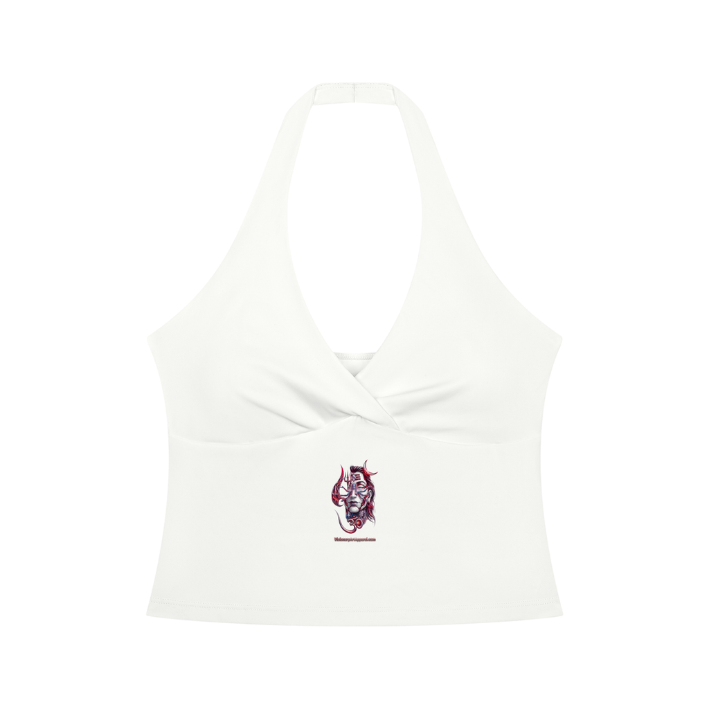 Divinity 1 Women’s Ruched Halter Yoga Tank Top