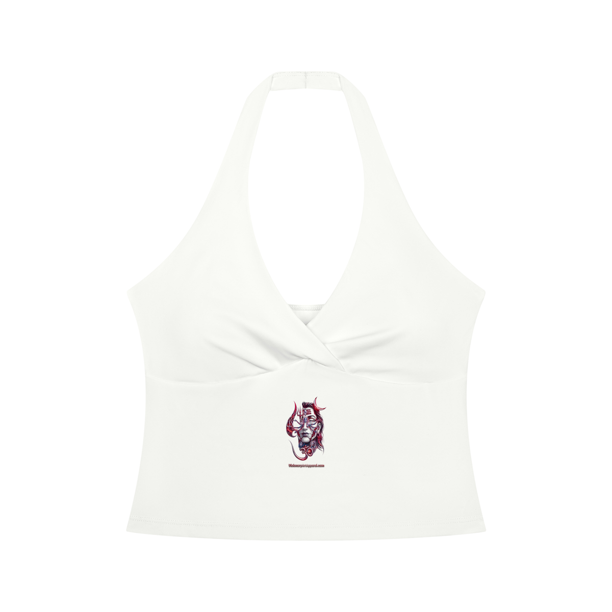 Divinity 1 Women’s Ruched Halter Yoga Tank Top