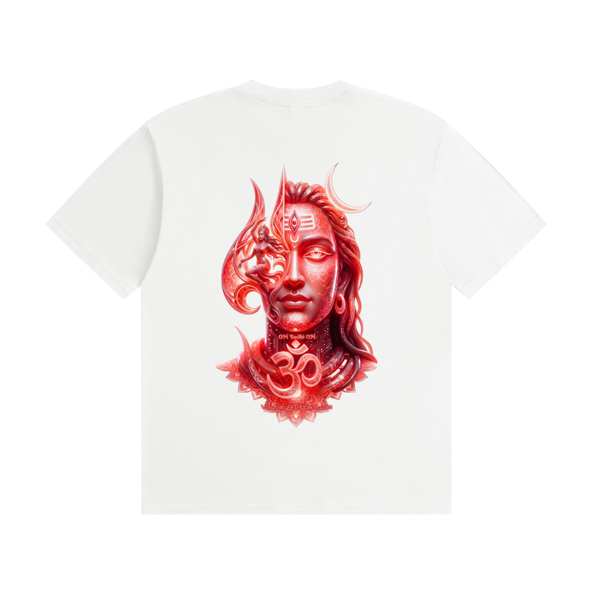 Aura Red Unisex Seamless Cotton T-Shirt