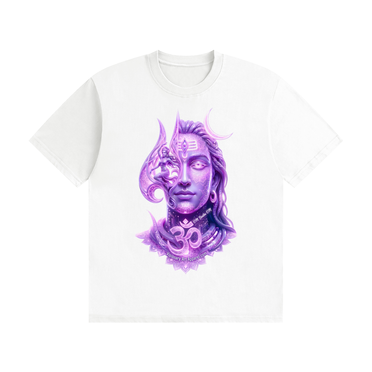 Aura Purple Unisex Seamless Cotton T-Shirt