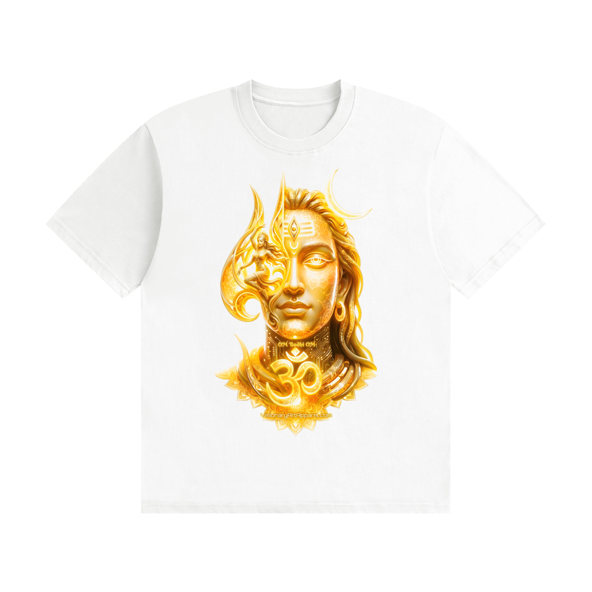 Aura Yellow Unisex Seamless Cotton T-Shirt