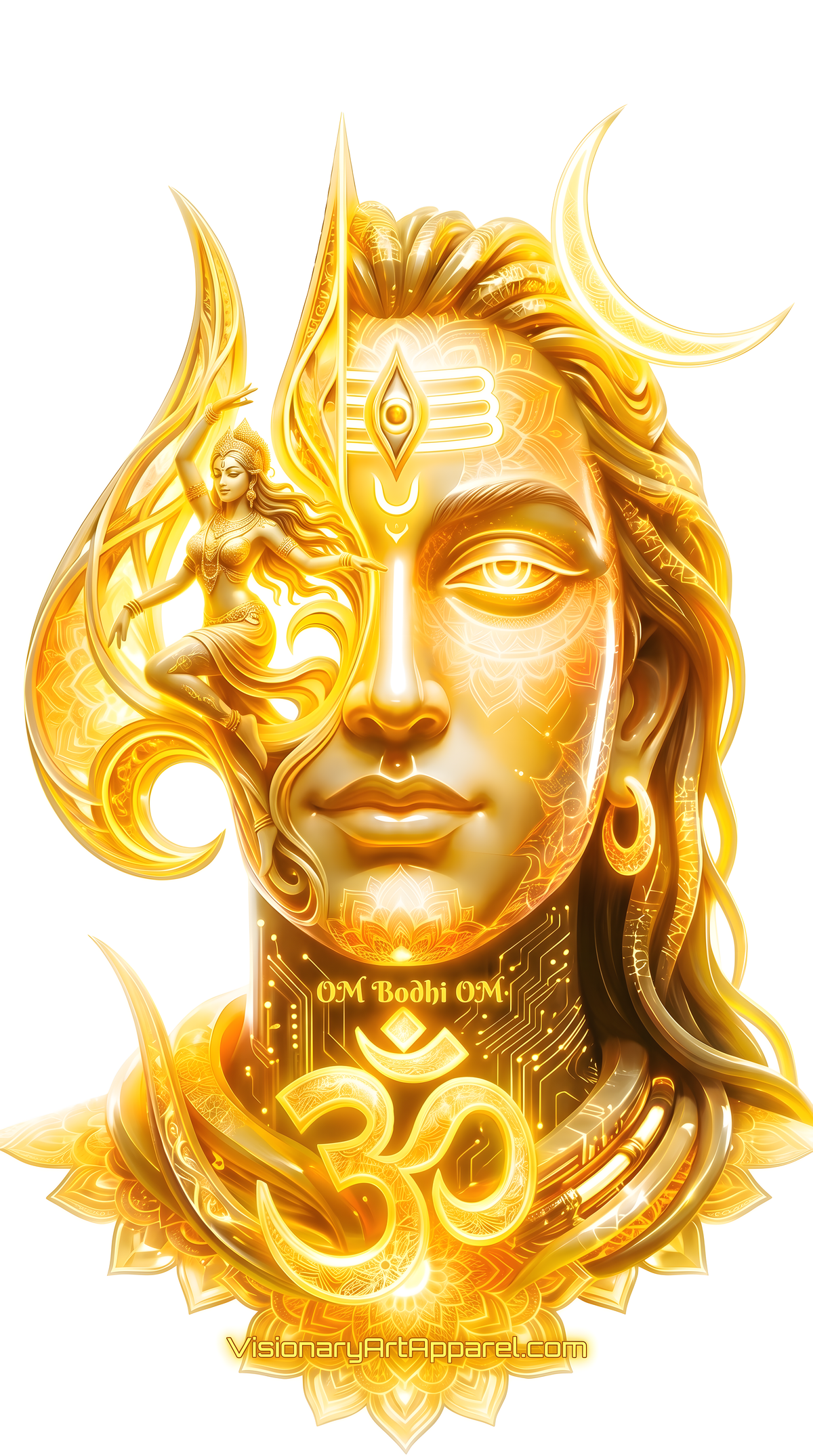 Aura Yellow Unisex Seamless Cotton T-Shirt