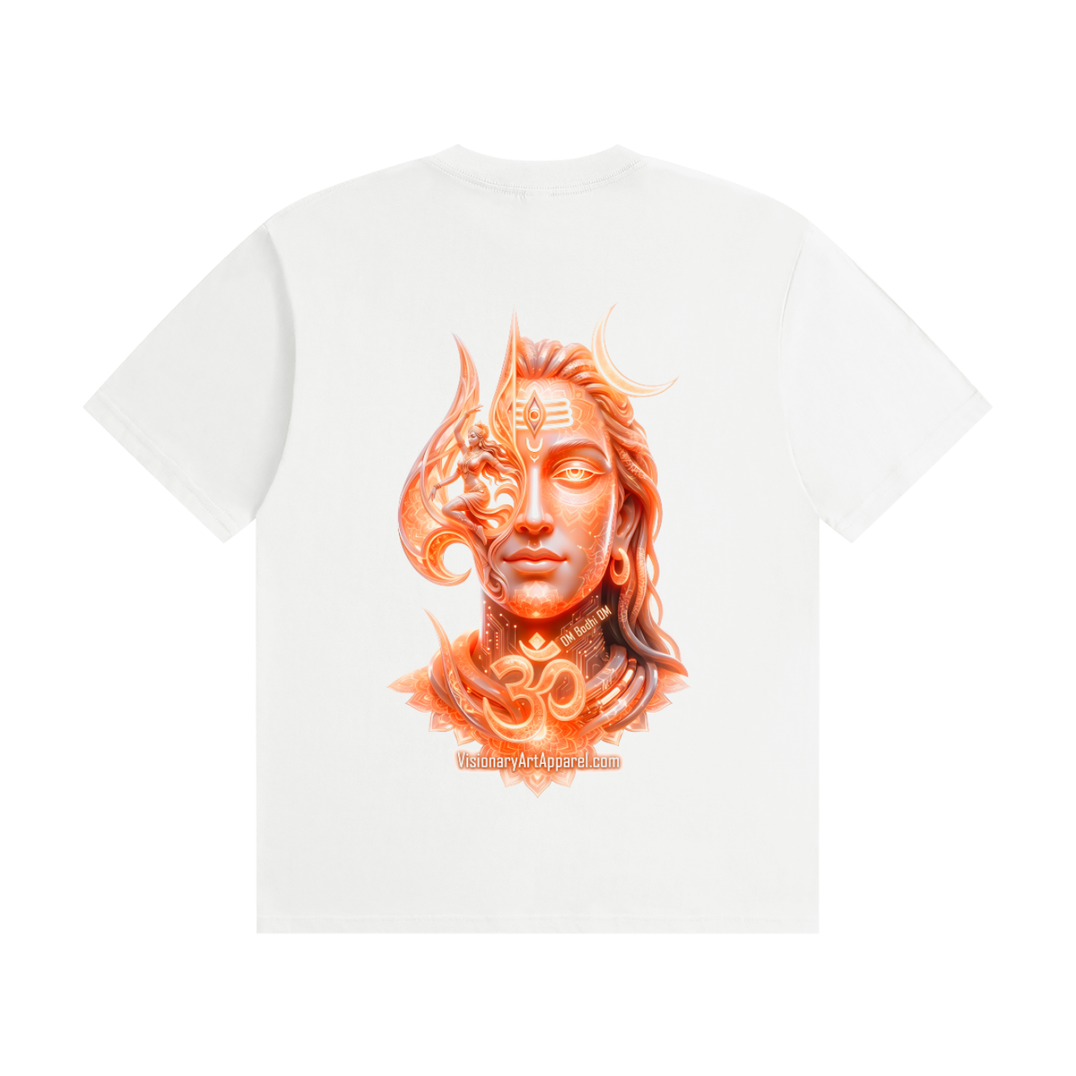 Aura Orange Unisex Seamless Cotton T-Shirt