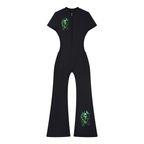 Aztec 1 Women’s Tight Flared Leg Quarter-Zip Jumpsuit