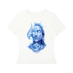 Aura Blue Women's Slim Fit Performance T-Shirt