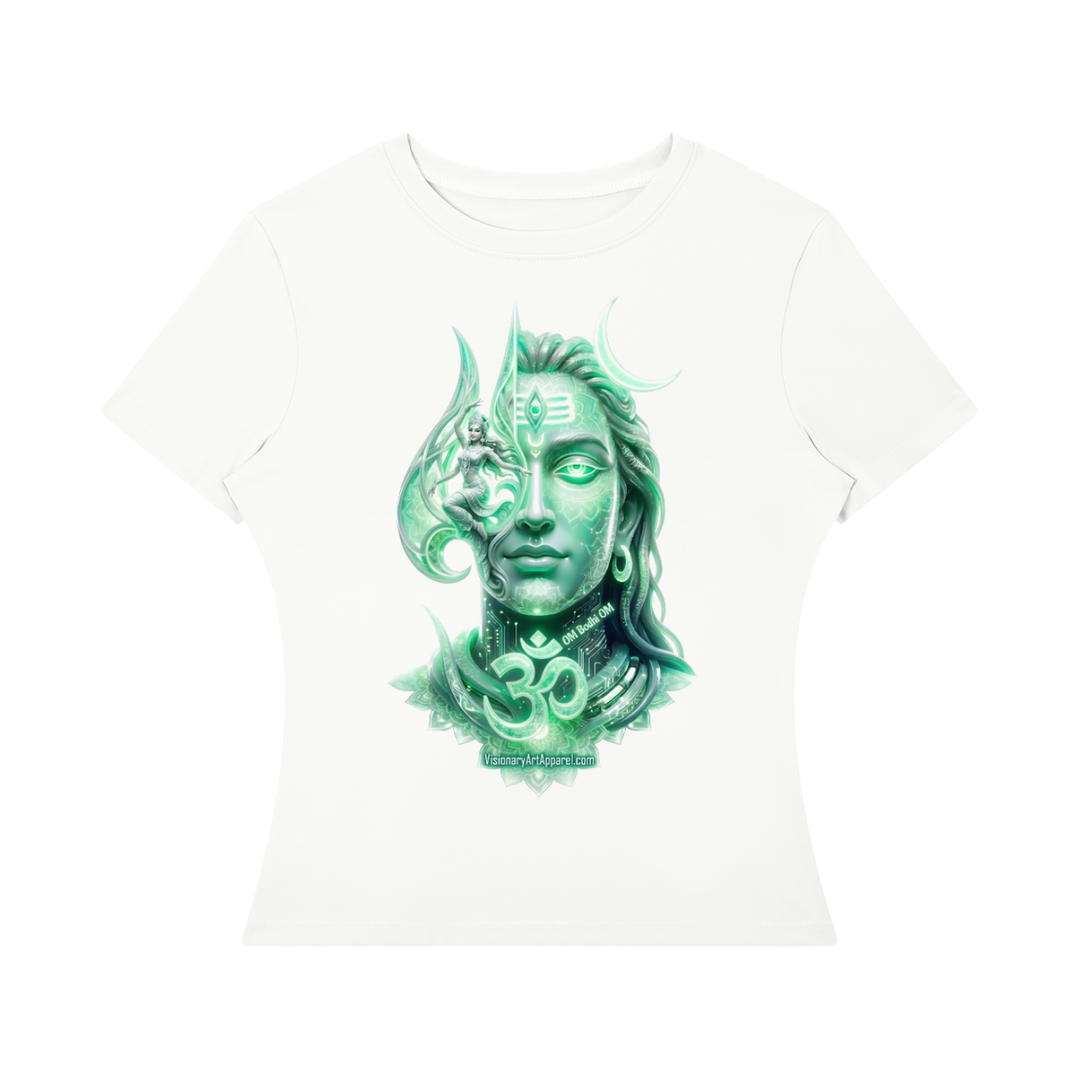 Aura Green Women's Slim Fit Performance T-Shirt