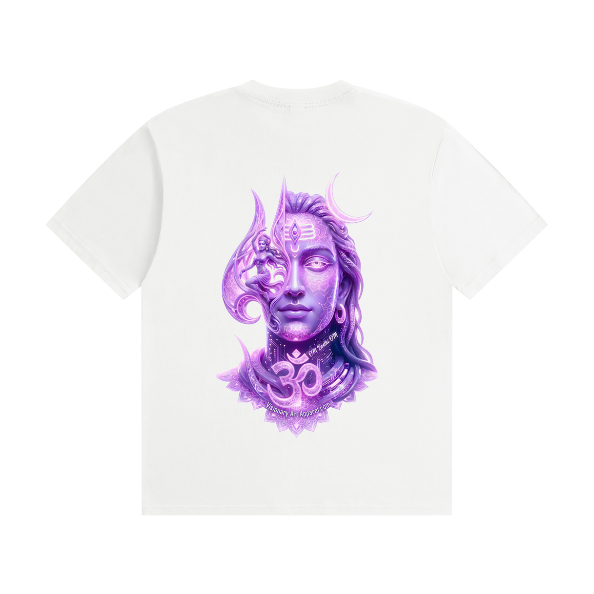Aura Purple Unisex Seamless Cotton T-Shirt